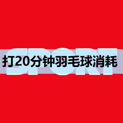 打20分钟羽毛球消耗